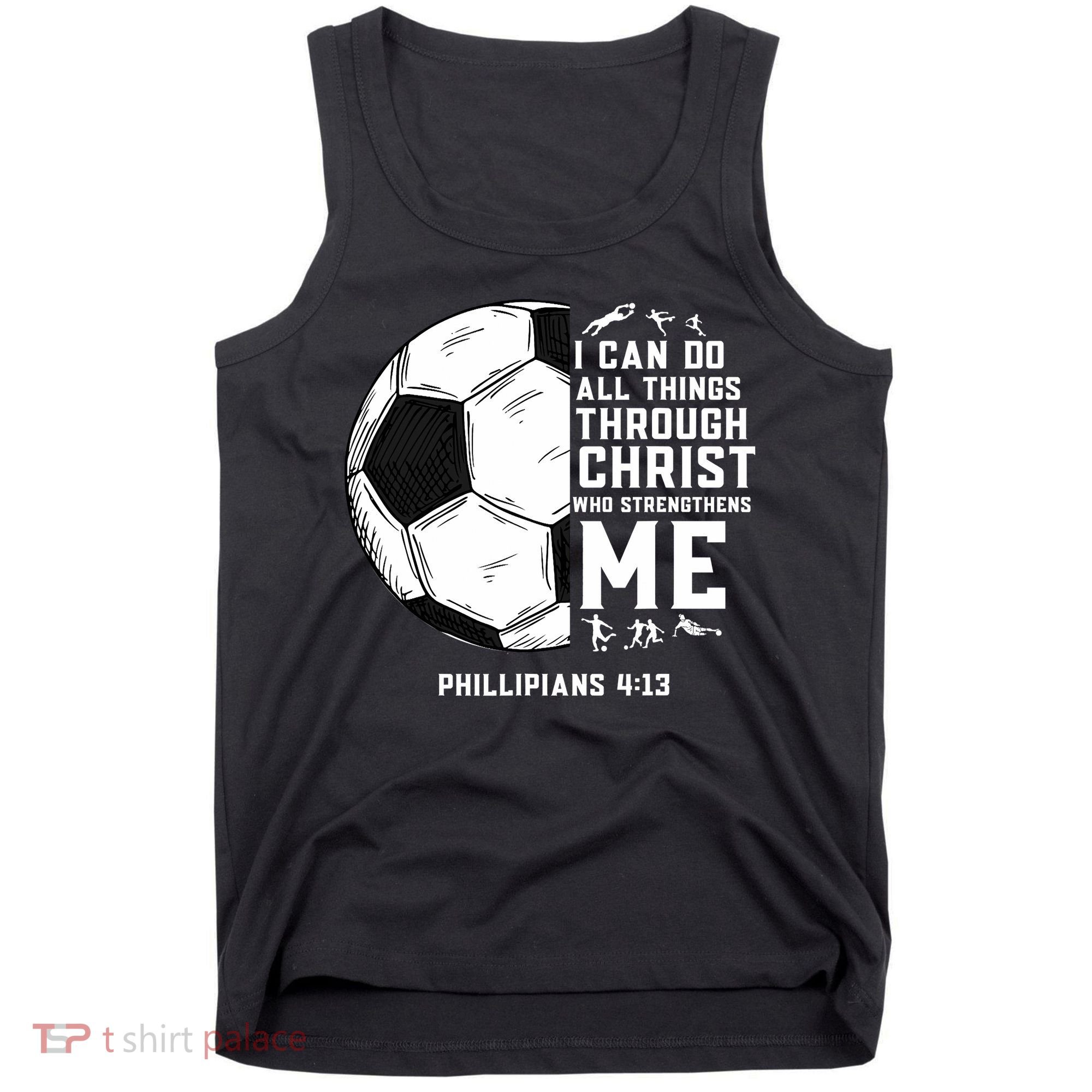 Christian Soccer Men Boys Religious Tank Top