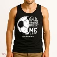 Christian Soccer Men Boys Religious Tank Top thumb 3