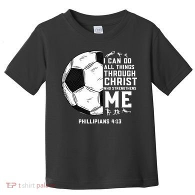 Christian Soccer Men Boys Religious Toddler T-Shirt