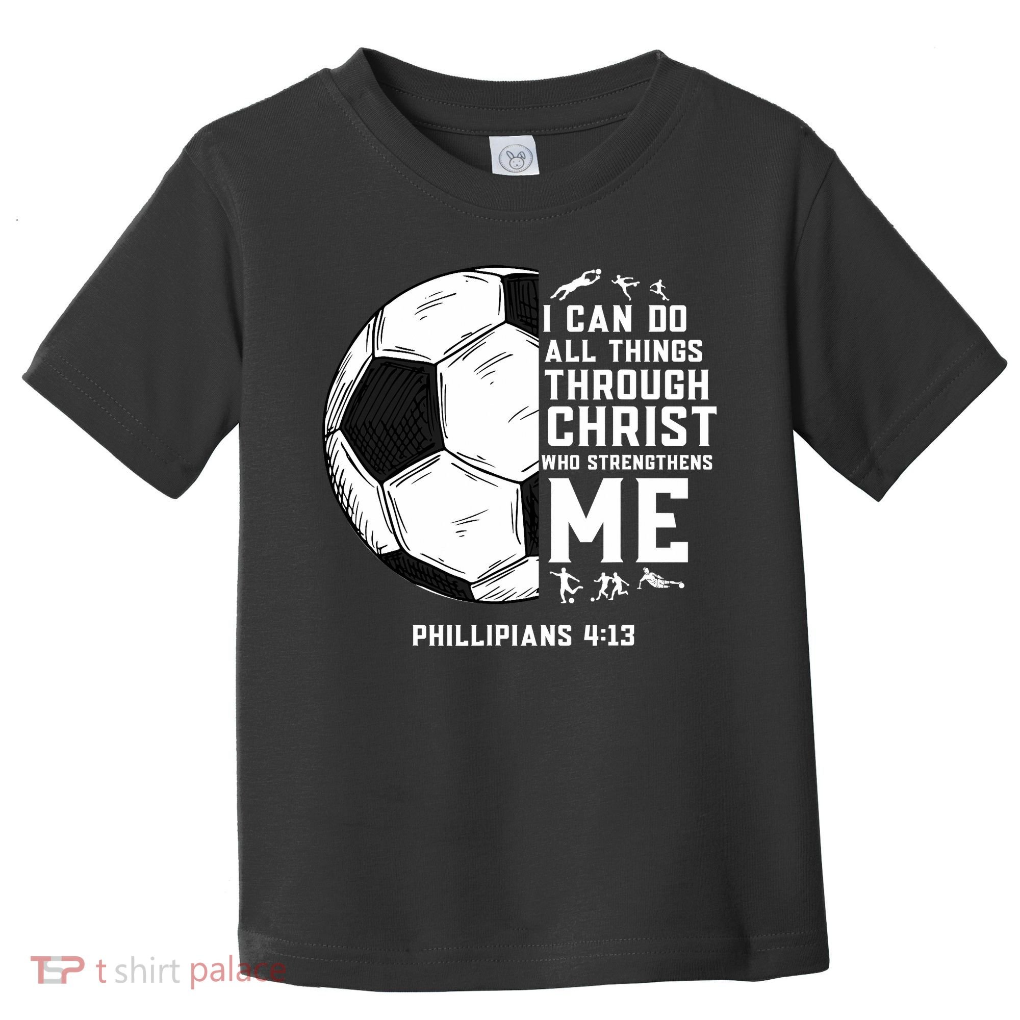 Christian Soccer Men Boys Religious Toddler T-Shirt