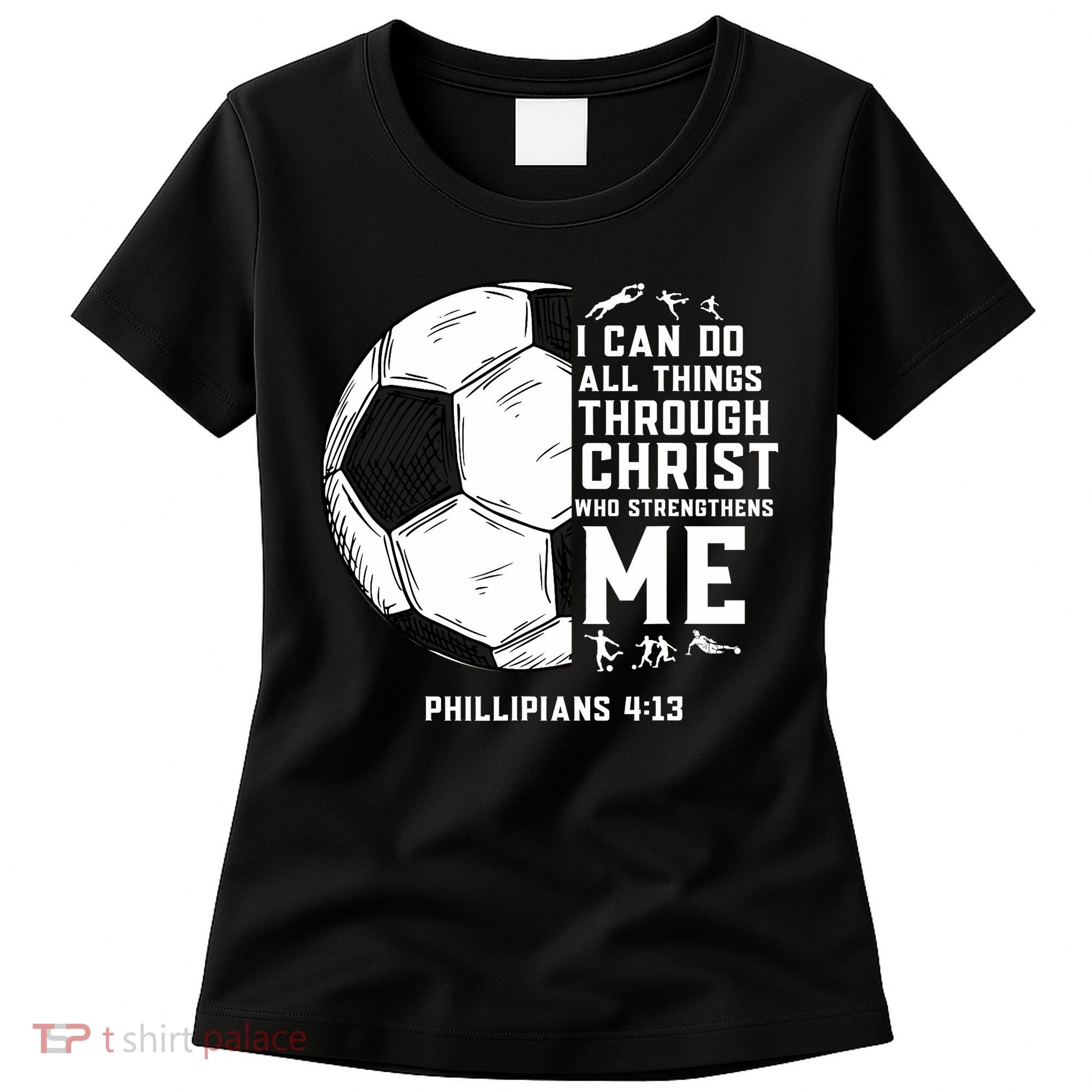 Christian Soccer Men Boys Religious Women's T-Shirt
