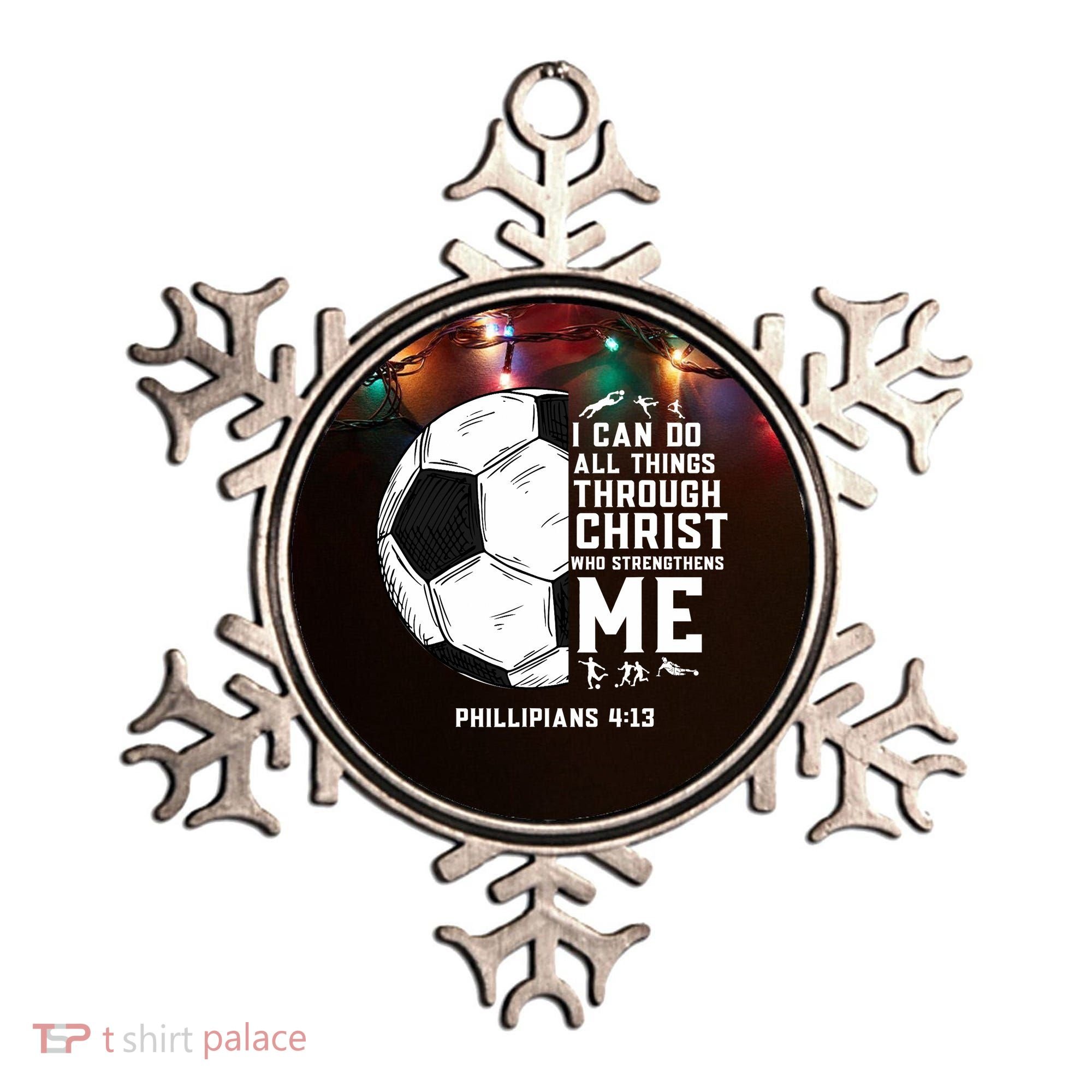 Christian Soccer Men Boys Religious Ornament