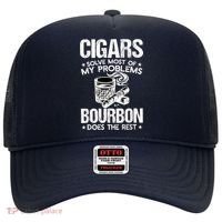 Cigars Solve Most Of My Problems Bourbon Does The Rest Hat thumb 0