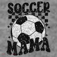 Checkered Soccer Mama Retro Soccer Mom Soccer Season Toddler Hoodie thumb 2