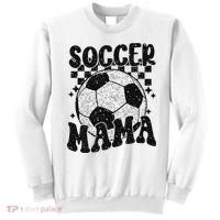 Checkered Soccer Mama Retro Soccer Mom Soccer Season Sweatshirt thumb 0