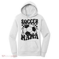 Checkered Soccer Mama Retro Soccer Mom Soccer Season Women's Hoodie thumb 0