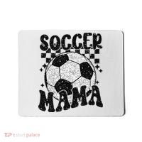 Checkered Soccer Mama Retro Soccer Mom Soccer Season Mousepad thumb 0