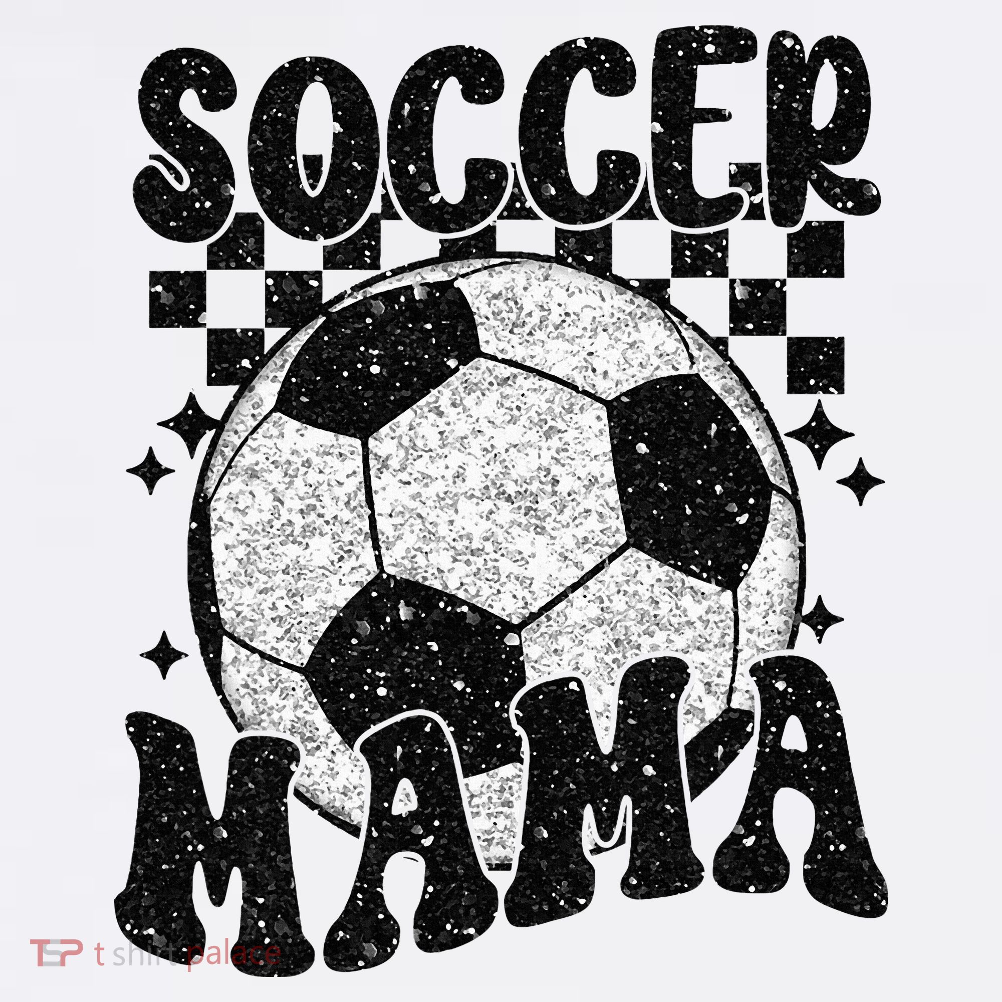 Checkered Soccer Mama Retro Soccer Mom Soccer Season Ornament