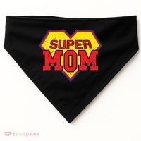 Cool Super Mom Gift Funny Superhero Mother's Day Gift USA-Made Doggie Bandana thumb 0