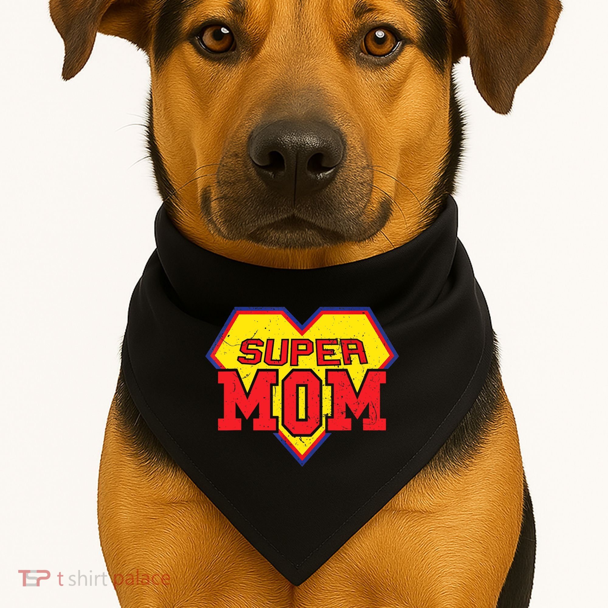 Cool Super Mom Gift Funny Superhero Mother's Day Gift USA-Made Doggie Bandana