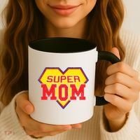 Cool Super Mom Gift Funny Superhero Mother's Day Gift Coffee Mug thumb 3