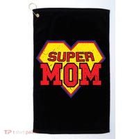 Cool Super Mom Gift Funny Superhero Mother's Day Gift Golf Towel thumb 0