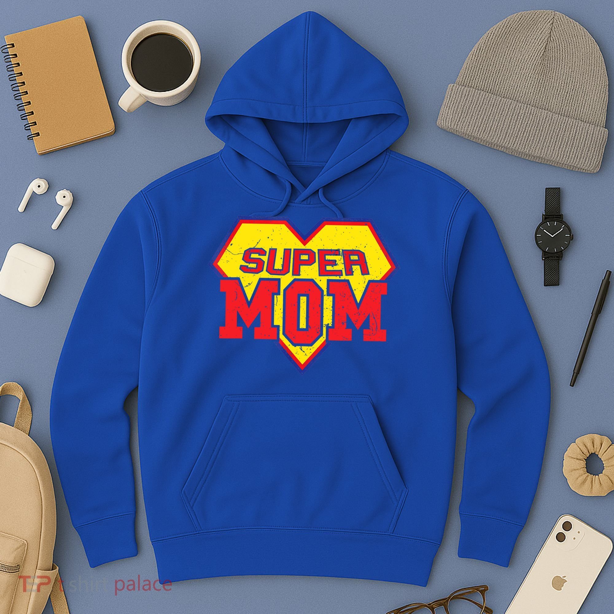 Cool Super Mom Gift Funny Superhero Mother's Day Gift Hoodie