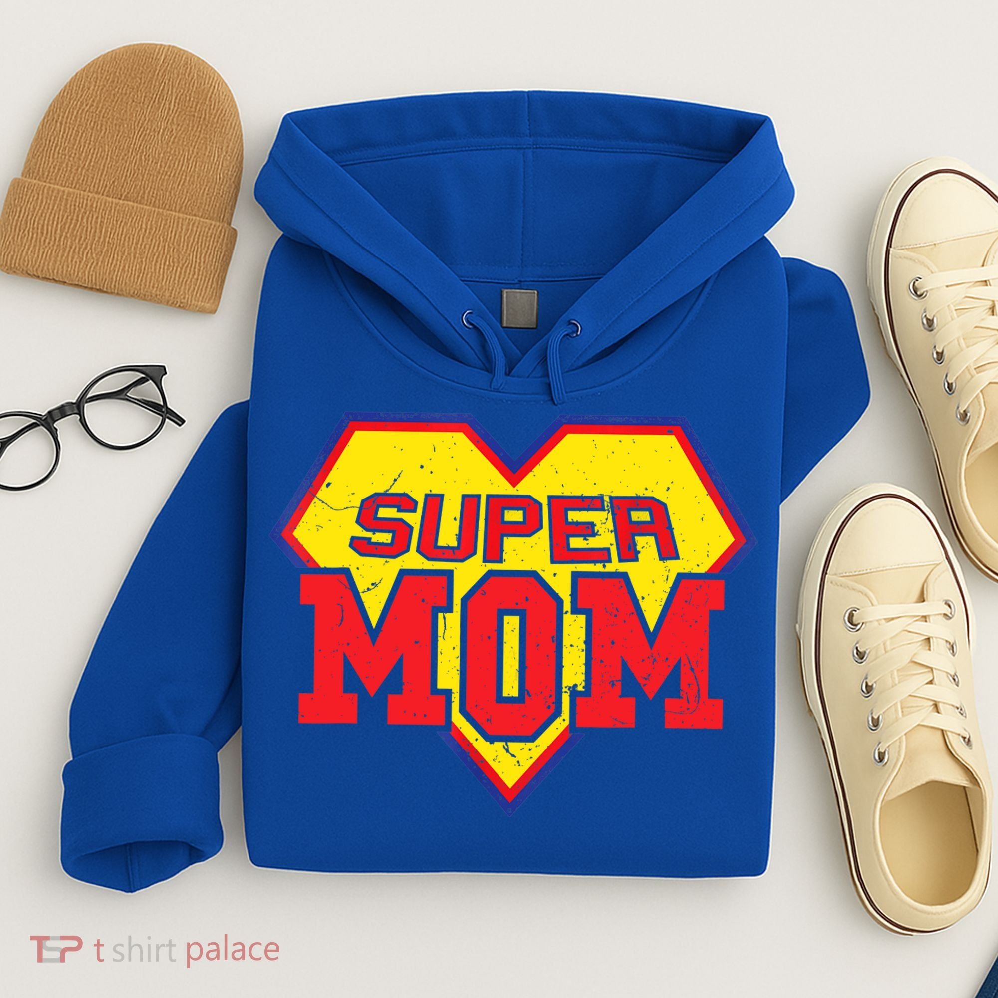 Cool Super Mom Gift Funny Superhero Mother's Day Gift Hoodie