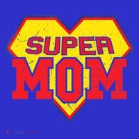 Cool Super Mom Gift Funny Superhero Mother's Day Gift Button thumb 1
