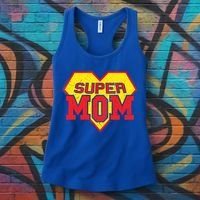Cool Super Mom Gift Funny Superhero Mother's Day Gift Women's Tank Top thumb 3