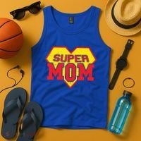 Cool Super Mom Gift Funny Superhero Mother's Day Gift Tank Top thumb 4