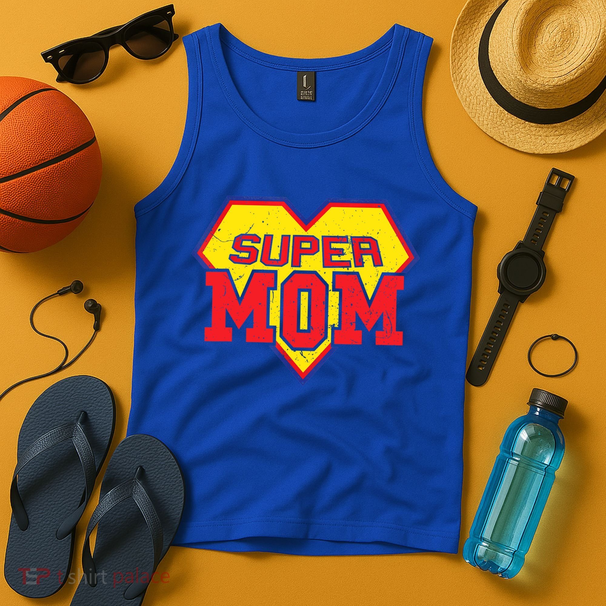 Cool Super Mom Gift Funny Superhero Mother's Day Gift Tank Top