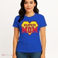 Cool Super Mom Gift Funny Superhero Mother's Day Gift Women's T-Shirt thumb 4