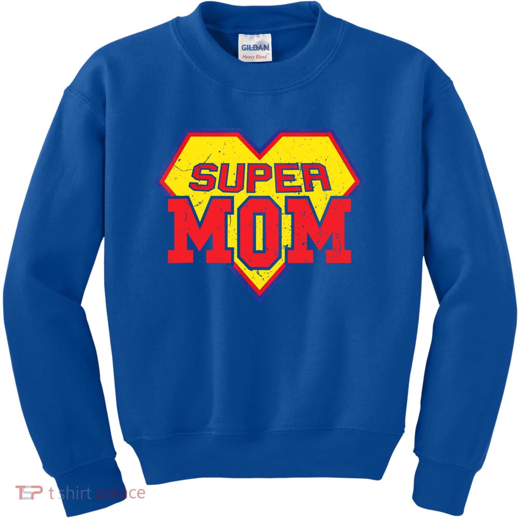 Cool Super Mom Gift Funny Superhero Mother's Day Gift Kids Sweatshirt