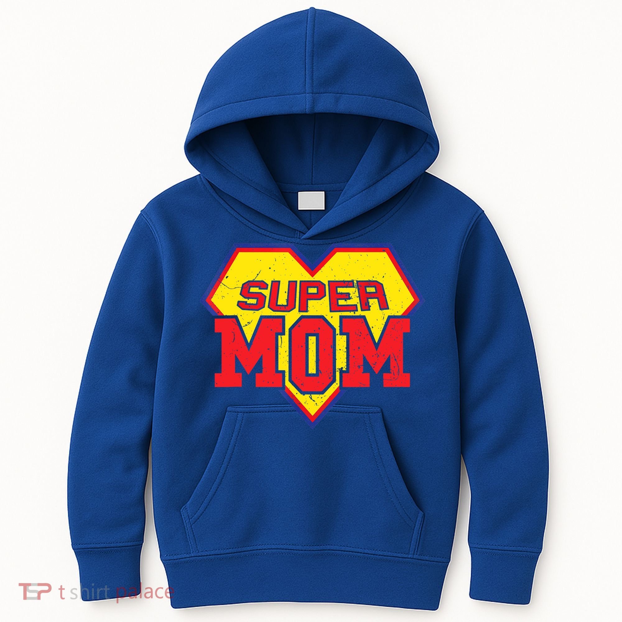 Cool Super Mom Gift Funny Superhero Mother's Day Gift Kids Hoodie