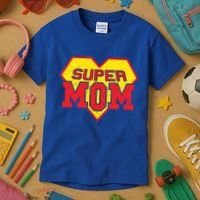 Cool Super Mom Gift Funny Superhero Mother's Day Gift Kids T-Shirt thumb 3