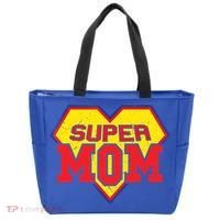 Cool Super Mom Gift Funny Superhero Mother's Day Gift Tote Bag thumb 0