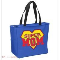 Cool Super Mom Gift Funny Superhero Mother's Day Gift Tote Bag thumb 2