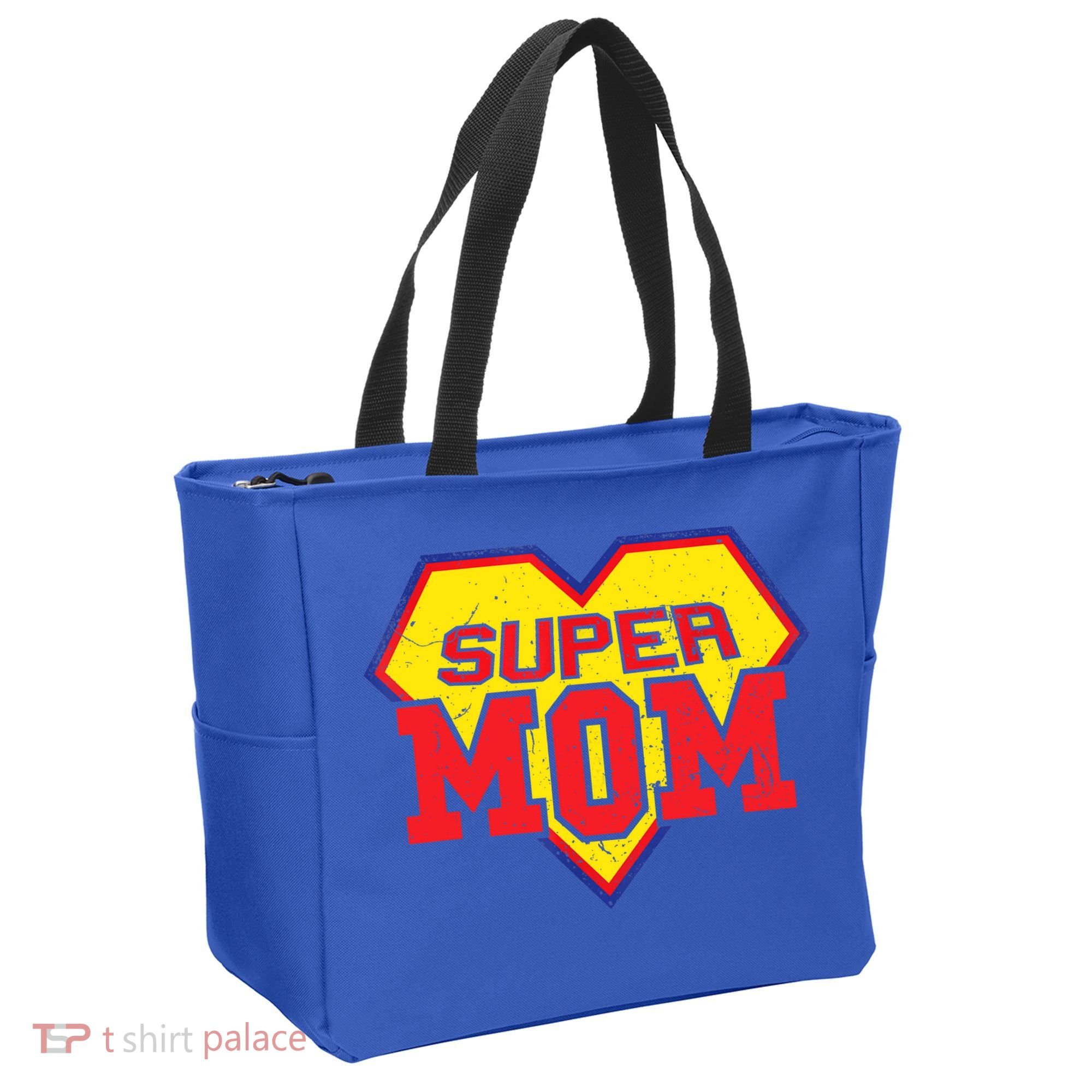 Cool Super Mom Gift Funny Superhero Mother's Day Gift Tote Bag
