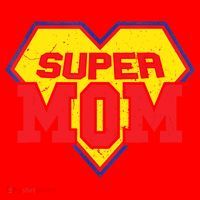Cool Super Mom Gift Funny Superhero Mother's Day Gift Santa Hat thumb 1