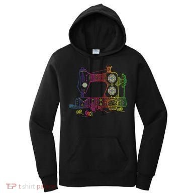Colorful Sewing Machine Quilter Quilting Seamstress Women's Hoodie