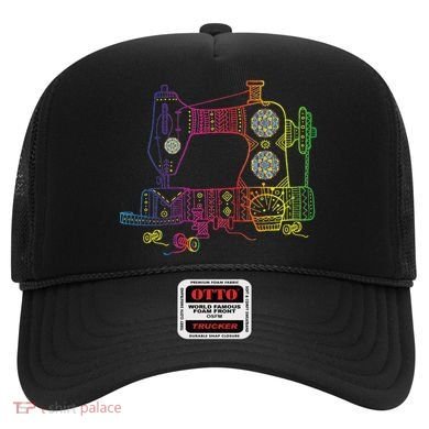 Colorful Sewing Machine Quilter Quilting Seamstress Hat