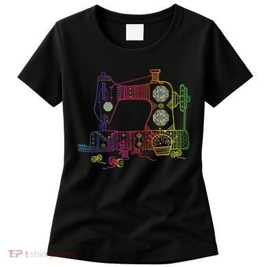 Colorful Sewing Machine Quilter Quilting Seamstress Women's T-Shirt