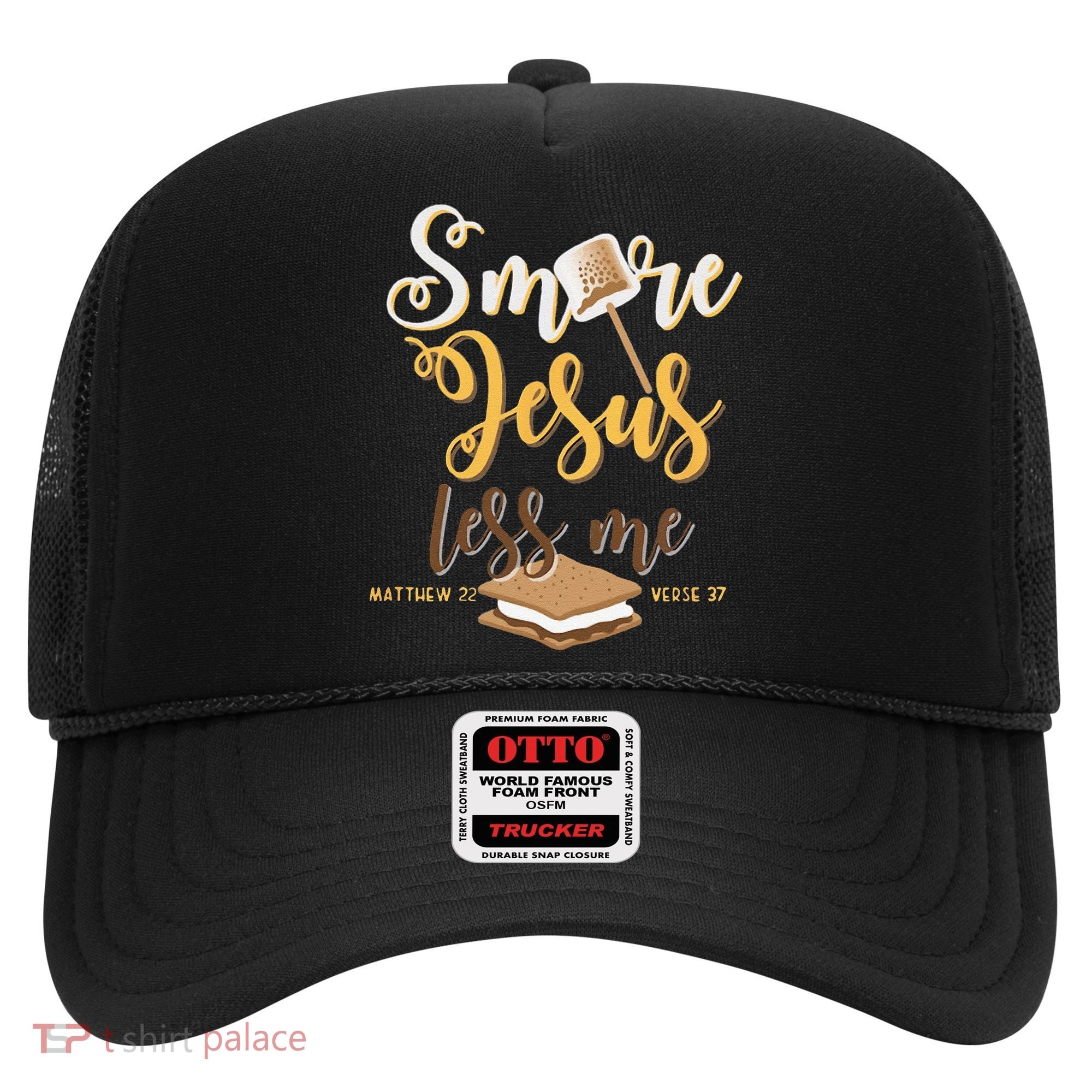 Christian Smore More Jesus Less Me Camping Chocolate Dessert Hat