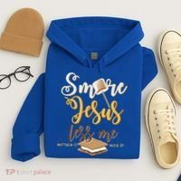 Christian Smore More Jesus Less Me Camping Chocolate Dessert Hoodie thumb 4