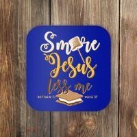 Christian Smore More Jesus Less Me Camping Chocolate Dessert Coaster thumb 0