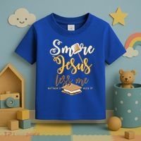 Christian Smore More Jesus Less Me Camping Chocolate Dessert Toddler T-Shirt thumb 3