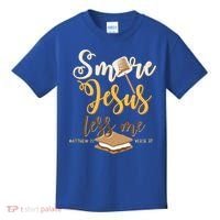 Christian Smore More Jesus Less Me Camping Chocolate Dessert Kids T-Shirt thumb 0
