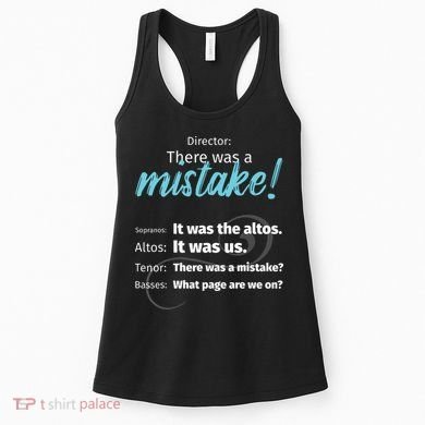 Choir Singing Music There Was A Mistake Women's Tank Top