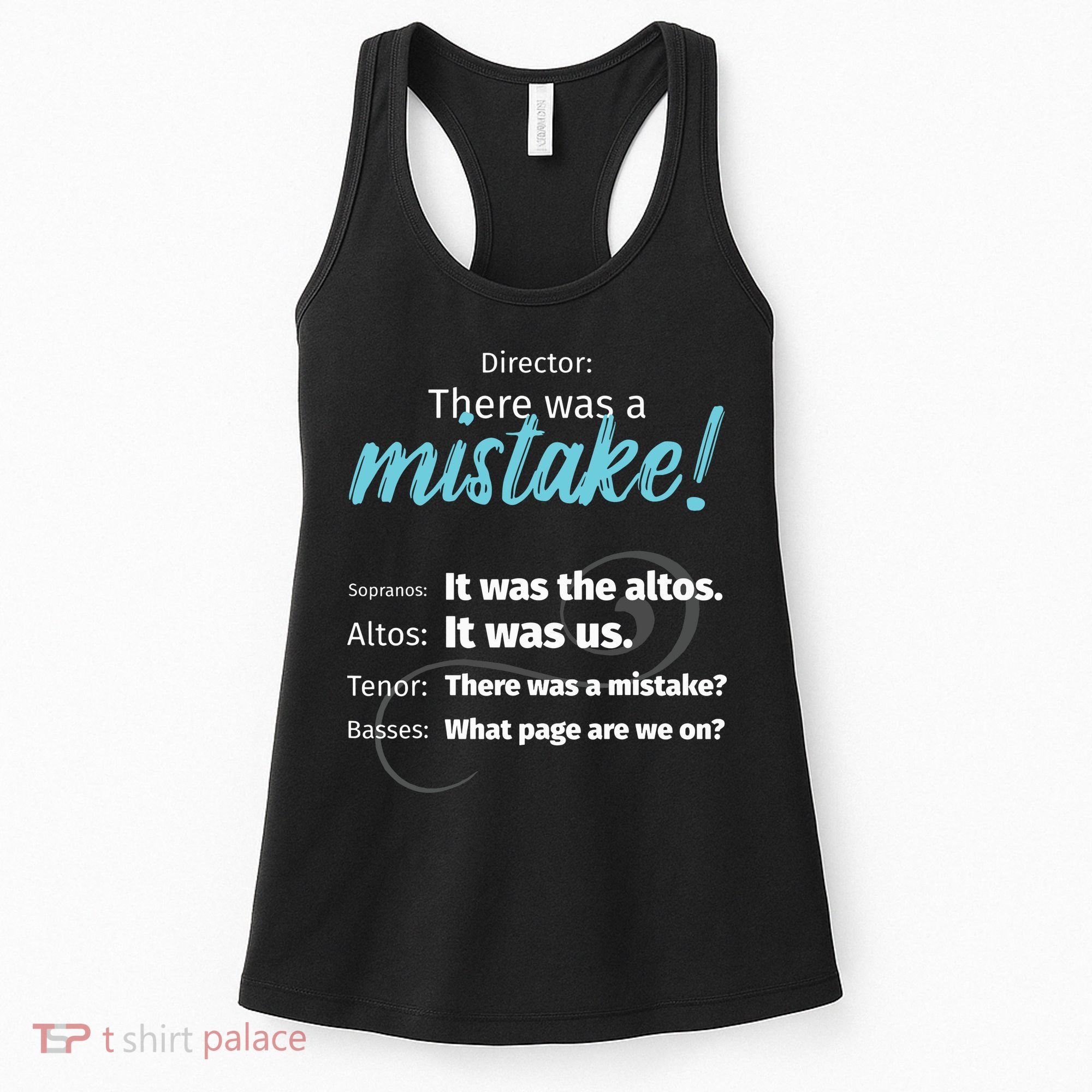 Choir Singing Music There Was A Mistake Women's Tank Top