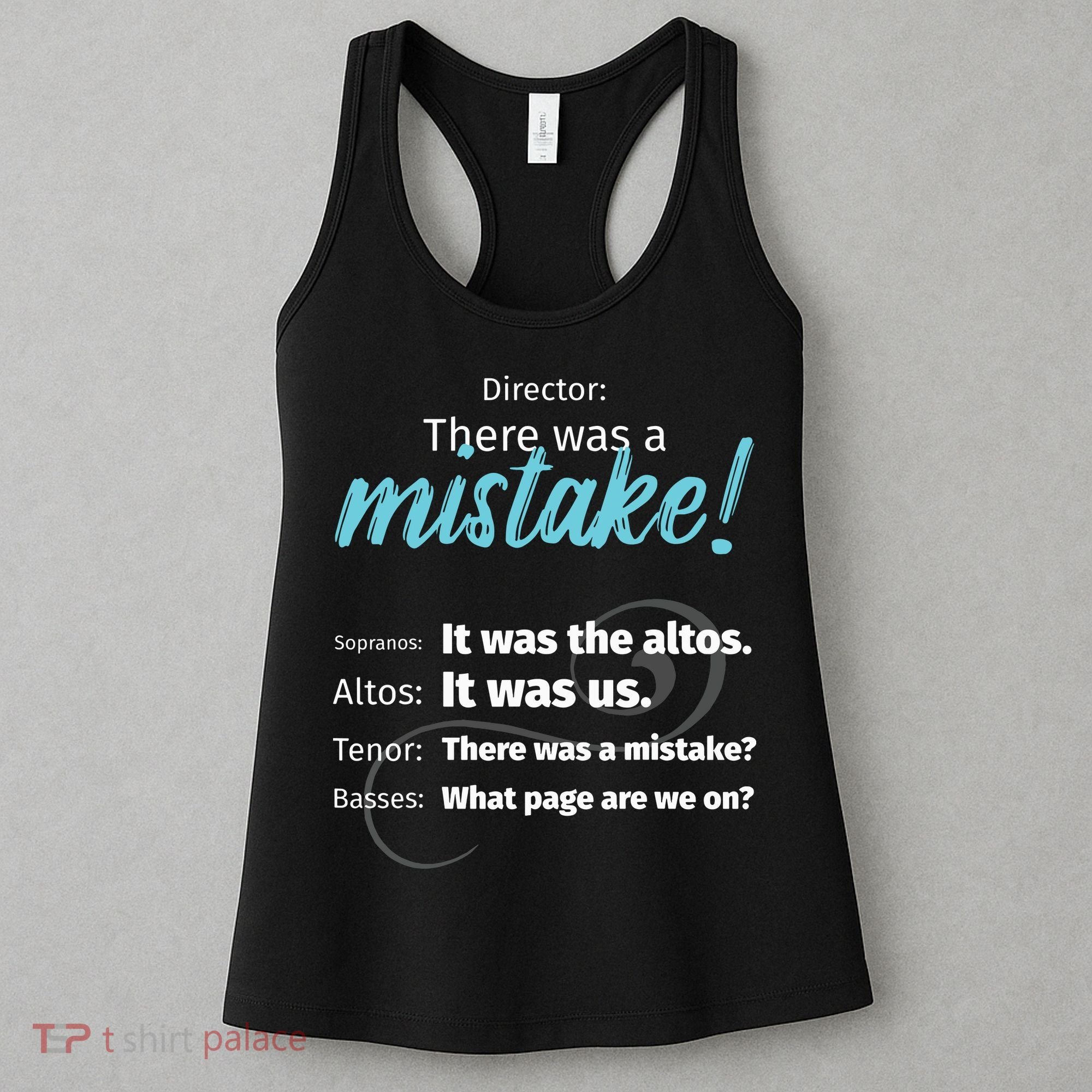 Choir Singing Music There Was A Mistake Women's Tank Top