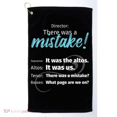 Choir Singing Music There Was A Mistake Golf Towel
