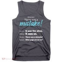 Choir Singing Music There Was A Mistake Tank Top thumb 0