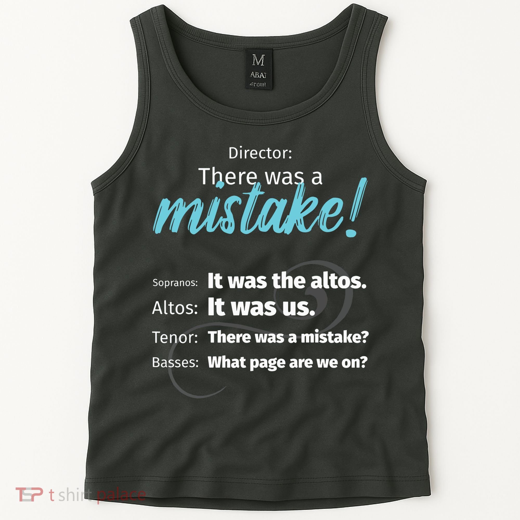 Choir Singing Music There Was A Mistake Tank Top