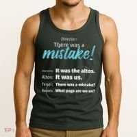 Choir Singing Music There Was A Mistake Tank Top thumb 3