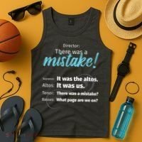 Choir Singing Music There Was A Mistake Tank Top thumb 4