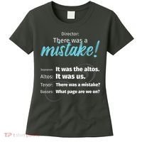 Choir Singing Music There Was A Mistake Women's T-Shirt thumb 0
