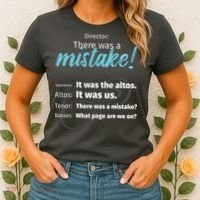 Choir Singing Music There Was A Mistake Women's T-Shirt thumb 2