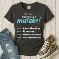 Choir Singing Music There Was A Mistake Women's T-Shirt thumb 3