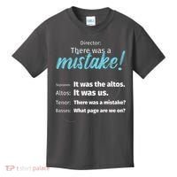 Choir Singing Music There Was A Mistake Kids T-Shirt thumb 0